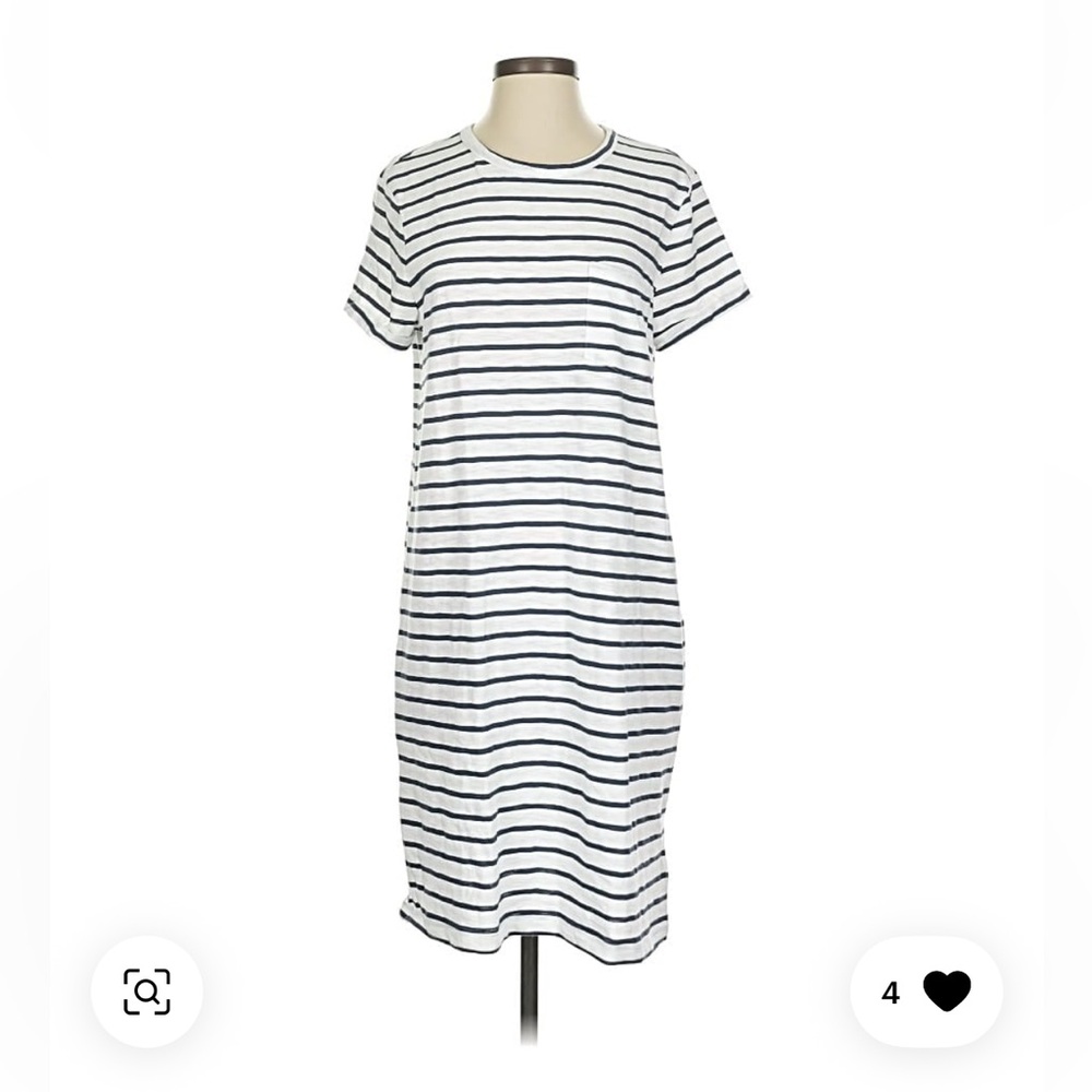 GAP Navy and White Striped Dress